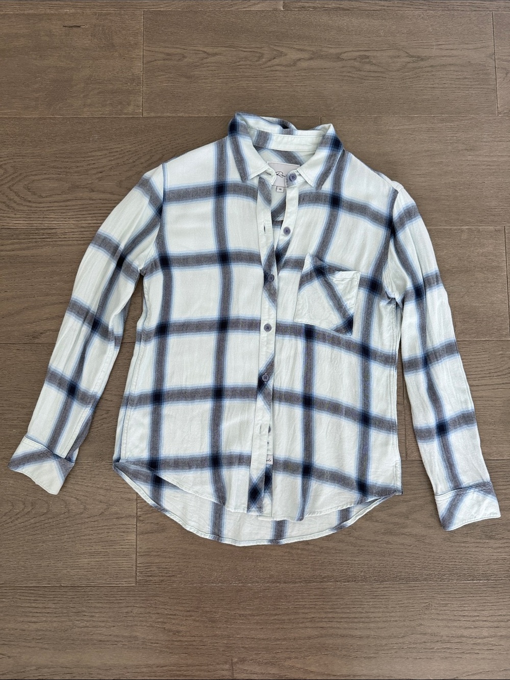 Rails Hunter Shirt White Glacier Navy